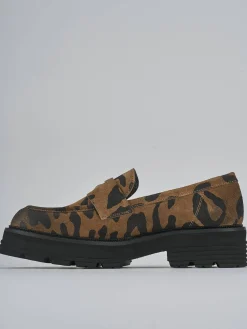 New Mocassini tacco 2cm camoscio Donna Mocassini