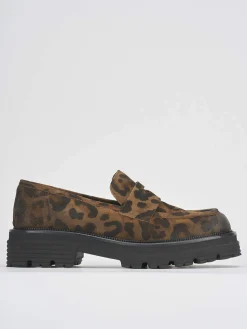 Sale Mocassini tacco 2cm camoscio Donna Mocassini