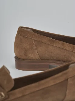 Discount Mocassini tacco 1cm camoscio Donna Mocassini