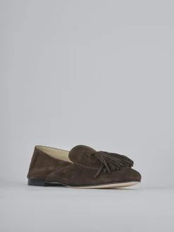 Discount Mocassini tacco 1cm camoscio testa Donna Mocassini