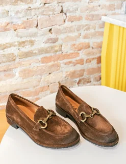 Online Mocassini tacco 1cm camoscio Donna Mocassini