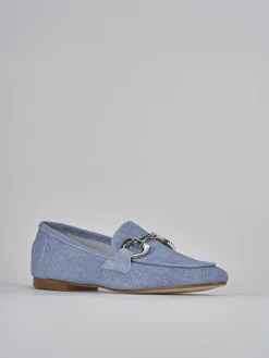 Discount Mocassini tacco 1cm camoscio Donna Mocassini