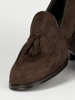 Outlet Mocassini tacco 2cm camoscio testa Uomo Mocassini