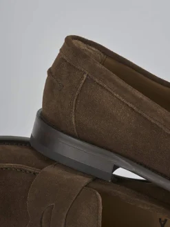 New Mocassini tacco 1cm camoscio Uomo Mocassini