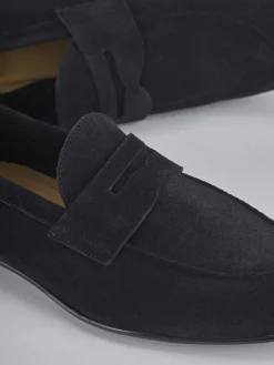 Discount Mocassini tacco 1cm camoscio Uomo Mocassini