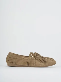 New Mocassini tacco 1cm camoscio Donna Mocassini