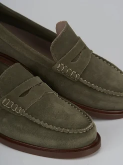 Online Mocassini tacco 2cm camoscio Donna Mocassini