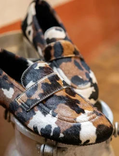 Mocassini tacco 1cm cavallino Donna Mocassini