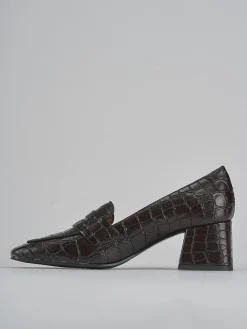 Outlet Mocassini tacco 6cm cocco testa Donna Mocassini