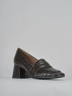 Outlet Mocassini tacco 6cm cocco testa Donna Mocassini