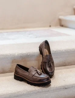 Hot Mocassini tacco 3cm nabuk Donna Mocassini