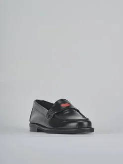 Hot Mocassini tacco 1cm pelle Donna Mocassini