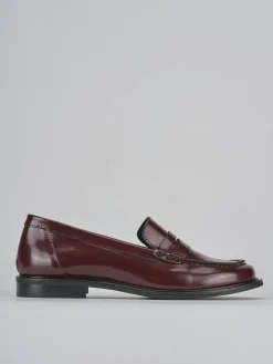 Hot Mocassini tacco 1cm pelle bordo' Donna Mocassini