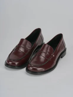 Hot Mocassini tacco 1cm pelle bordo' Donna Mocassini