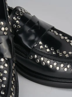 Discount Mocassini tacco 1cm pelle Donna Mocassini