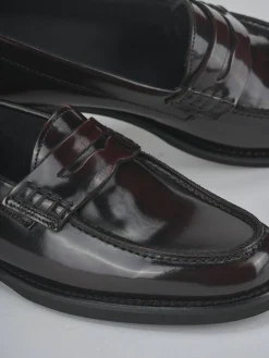 Mocassini tacco 1cm pelle bordo' Donna Mocassini