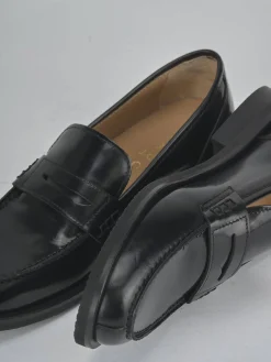 Clearance Mocassini tacco 2cm pelle Donna Mocassini