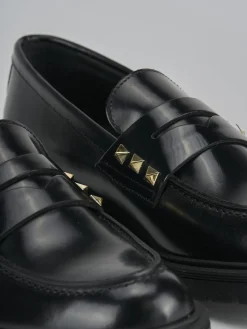 Discount Mocassini tacco 2cm pelle Donna Mocassini