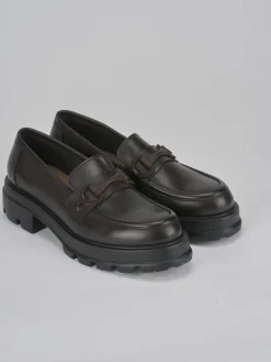 Outlet Mocassini tacco 2cm pelle testa Donna Mocassini