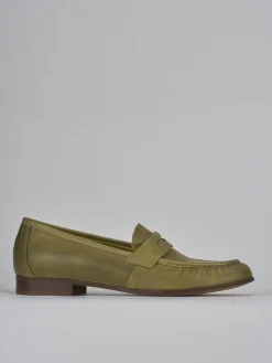 Clearance Mocassini tacco 1cm pelle Donna Mocassini