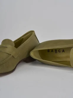 Clearance Mocassini tacco 1cm pelle Donna Mocassini