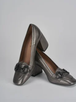 Discount Mocassini tacco 8cm pelle Donna Mocassini