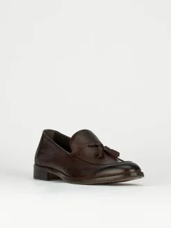 Hot Mocassini tacco 1cm pelle testa Uomo Mocassini