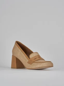 Discount Mocassini tacco 7cm pelle Donna Mocassini