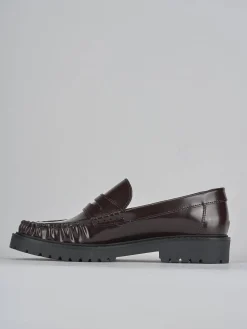 Discount Mocassini tacco 2cm pelle bordo' Donna Mocassini