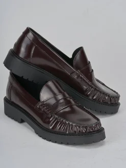 Discount Mocassini tacco 2cm pelle bordo' Donna Mocassini