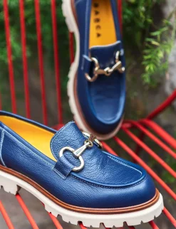 New Mocassini tacco 2cm pelle Donna Mocassini