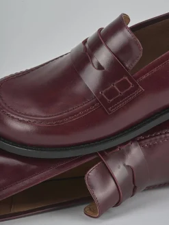 Online Mocassini tacco 2cm pelle bordo' Donna Mocassini