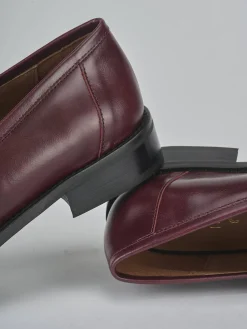 Online Mocassini tacco 2cm pelle bordo' Donna Mocassini