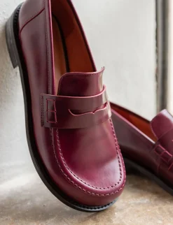 Online Mocassini tacco 2cm pelle bordo' Donna Mocassini