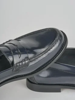 Clearance Mocassini tacco 1cm pelle Donna Mocassini