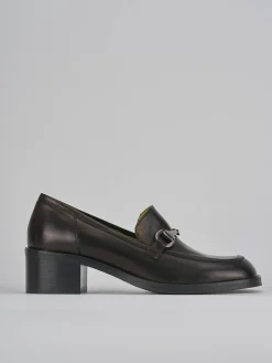 Clearance Mocassini tacco 5cm pelle Donna Mocassini