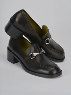 Clearance Mocassini tacco 5cm pelle Donna Mocassini