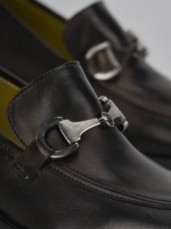 Clearance Mocassini tacco 5cm pelle Donna Mocassini