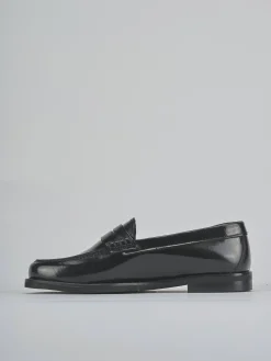 Clearance Mocassini tacco 1cm pelle Donna Mocassini