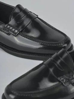 Clearance Mocassini tacco 1cm pelle Donna Mocassini