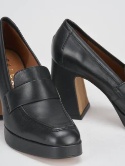 New Mocassini tacco 8cm pelle Donna Mocassini