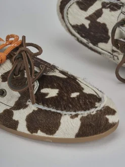 New Mocassini tacco 1cm pelle testa Donna Mocassini