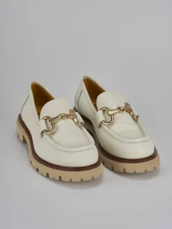 Clearance Mocassini tacco 2cm pelle Donna Mocassini