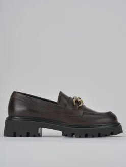 Outlet Mocassini tacco 2cm pelle testa Donna Mocassini