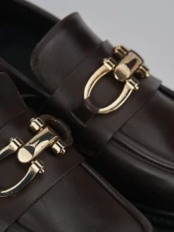 Outlet Mocassini tacco 2cm pelle testa Donna Mocassini