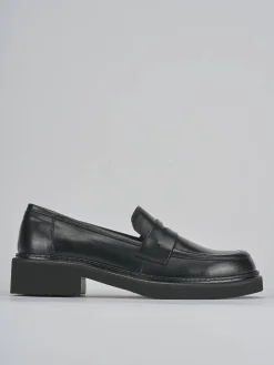 Clearance Mocassini tacco 3cm pelle Donna Mocassini