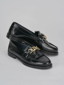 Hot Mocassini tacco 1cm pelle Donna Mocassini