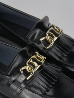 Hot Mocassini tacco 1cm pelle Donna Mocassini