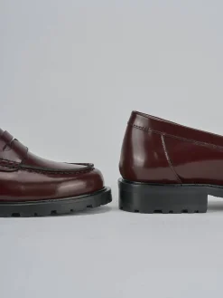 Mocassini tacco 3cm pelle bordo' Donna Mocassini