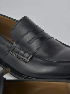 Hot Mocassini tacco 1cm pelle Uomo Mocassini